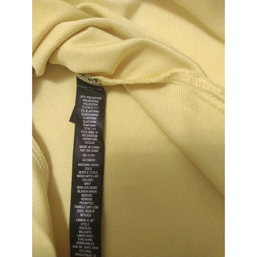 Ralph Lauren RLX Polo Golf Shirt Man's L Yellow‎ Princeville Course Golf